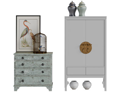 美式斗柜、边柜、玄关柜