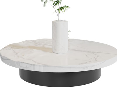 现代大理石茶几3d模型 现代大理石茶几