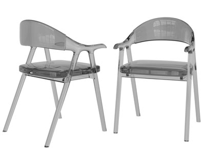 现代透明休闲椅子