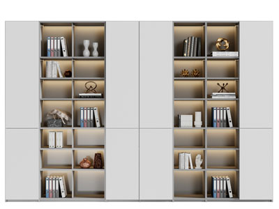 现代装饰书柜