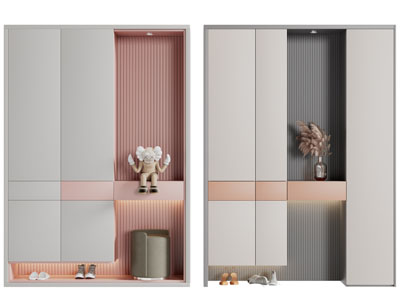 现代玄关装饰鞋柜