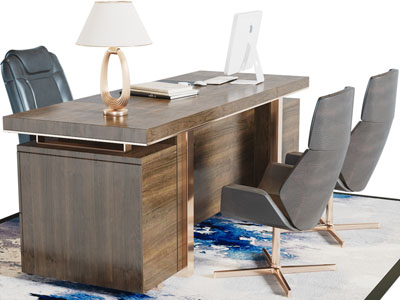 现代老板台、老板桌椅组合