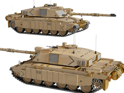 现代坦克武器3d模型 现代坦克武器