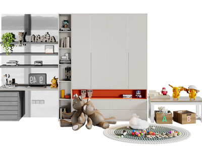 现代储物收纳装饰柜