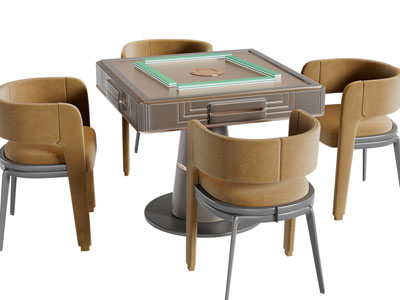 侘寂风麻将桌、娱乐桌