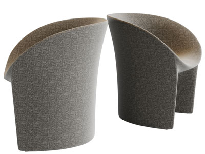 侘寂风单人沙发3d模型 侘寂风单人沙发