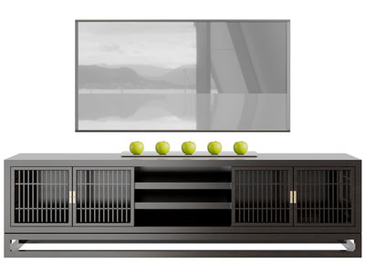 新中式电视柜、电视机