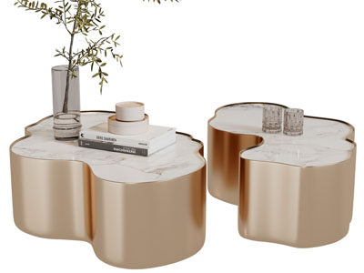 新中式茶几3d模型 新中式茶几