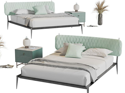 现代双人床