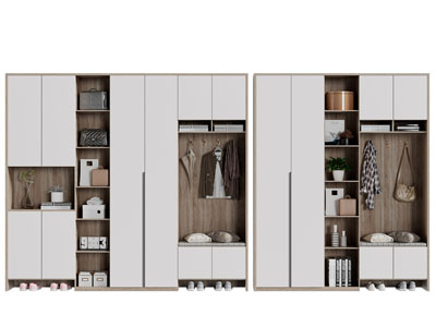 现代实木装饰鞋柜