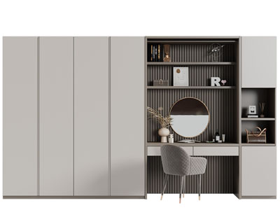 现代衣柜、梳妆台