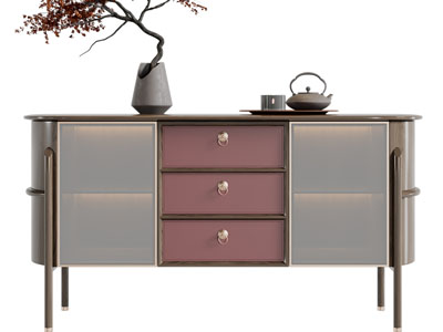 新中式玄关柜、边柜