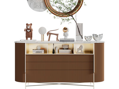 现代轻奢玄关柜、边柜