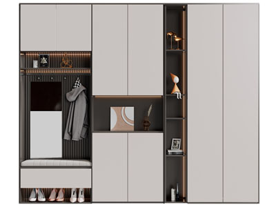 现代玄关装饰鞋柜