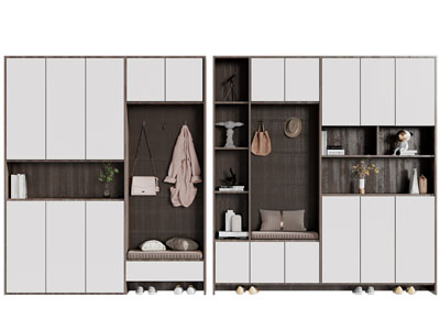 现代玄关装饰鞋柜