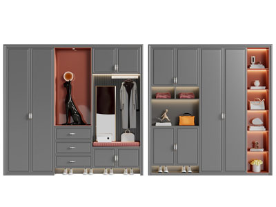 现代玄关装饰鞋柜