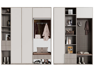 现代玄关装饰鞋柜