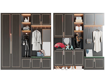 新中式装饰鞋柜