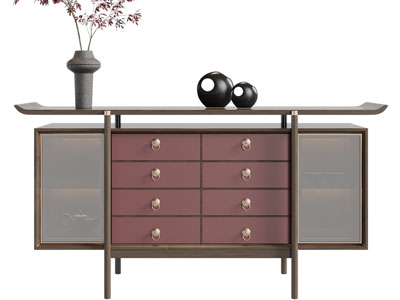 新中式玄关柜、边柜