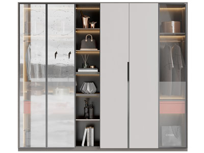 现代衣柜3d模型 现代衣柜