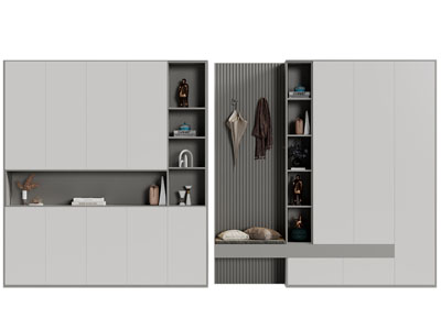 现代玄关装饰鞋柜