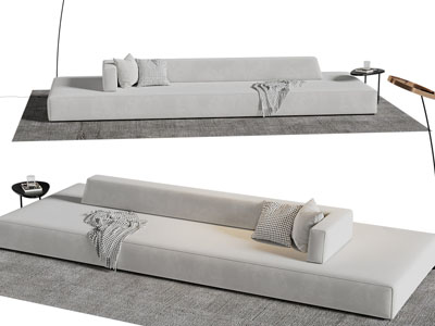 现代多人沙发3d模型 现代多人沙发