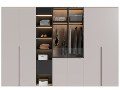 现代衣柜3d模型 现代衣柜