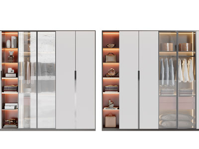 现代装饰衣柜3d模型 现代装饰衣柜