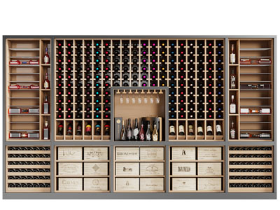工业风loft实木红酒酒柜