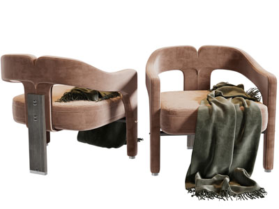 侘寂风休闲椅子