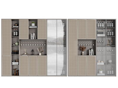 侘寂风装饰酒柜