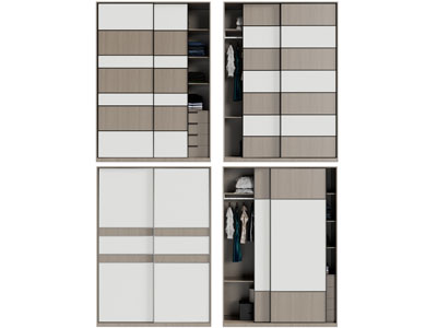 现代推拉门衣柜3d模型 现代推拉门衣柜