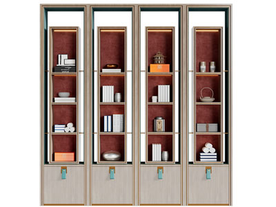 新中式装饰书柜