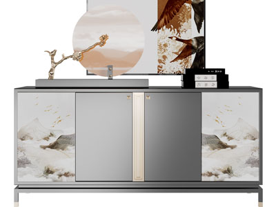 新中式玄关柜、边柜