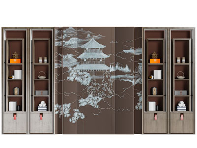 新中式装饰柜