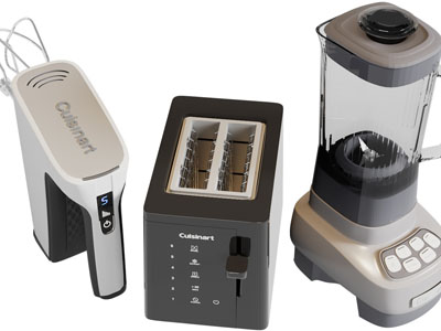 现代土司机、豆浆机、打蛋器厨房电器