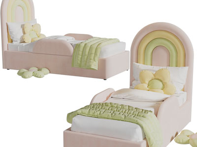 现代儿童单人床