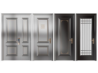 新中式入户平开门