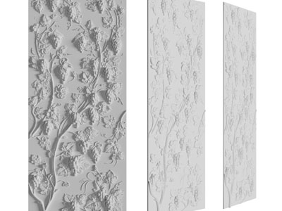 欧式葡萄树石膏浮雕