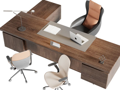 现代老板台、老板桌椅组合