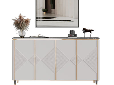 现代轻奢玄关柜、边柜