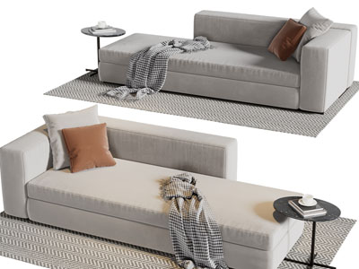 现代布艺贵妃椅、美人榻