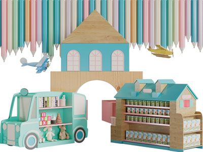 现代儿童积木玩具