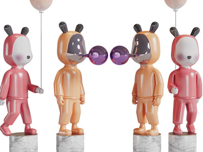 现代雕塑装饰品摆件