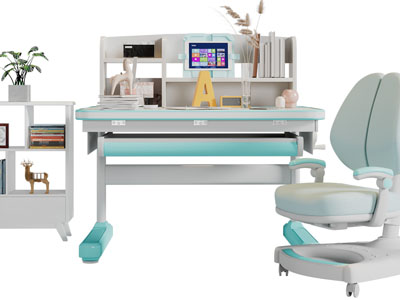 现代学生书桌椅组合