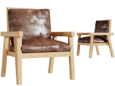 侘寂风休闲椅子