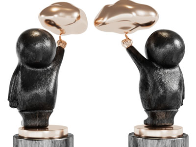 现代人物雕塑装饰品摆件