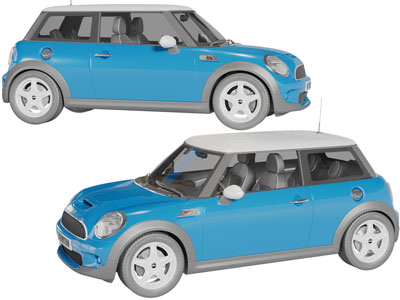 现代吉普车汽车3d模型 现代吉普车汽车