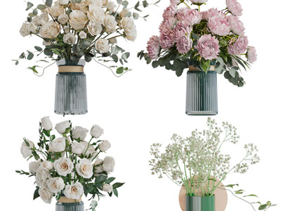 现代花瓶花卉