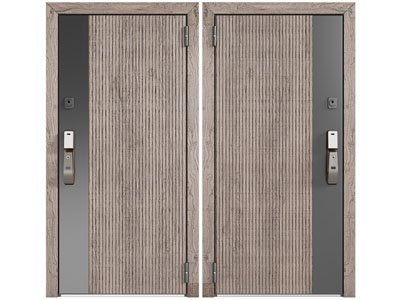 侘寂风入户平开门